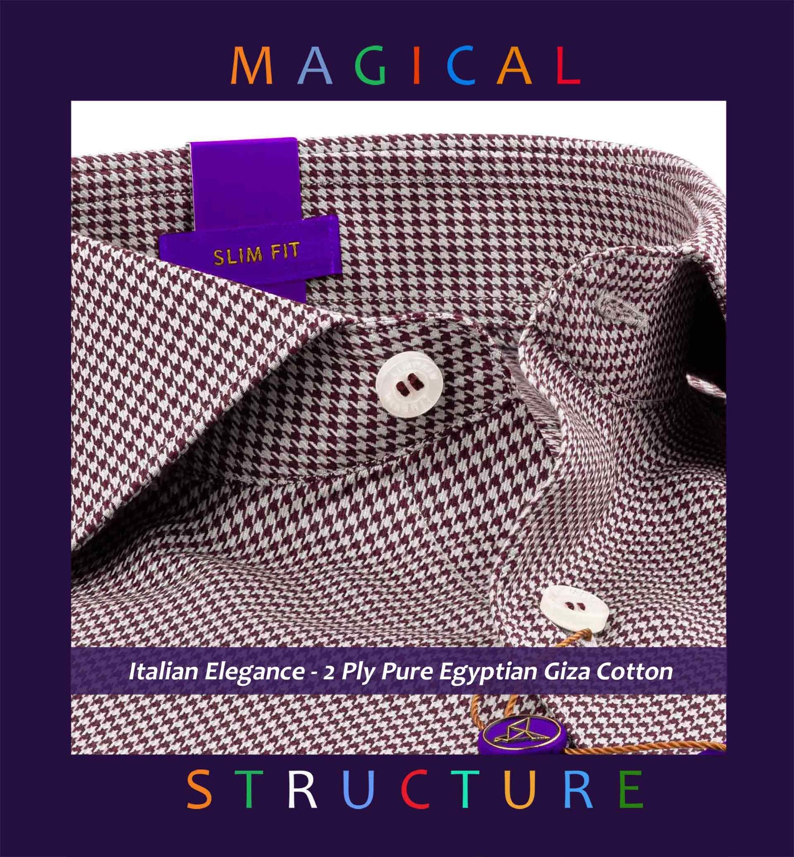 Hawkins- Burgundy & Beige Magical Structure