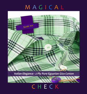 Cincinnati- Mint Green & White Magical Check