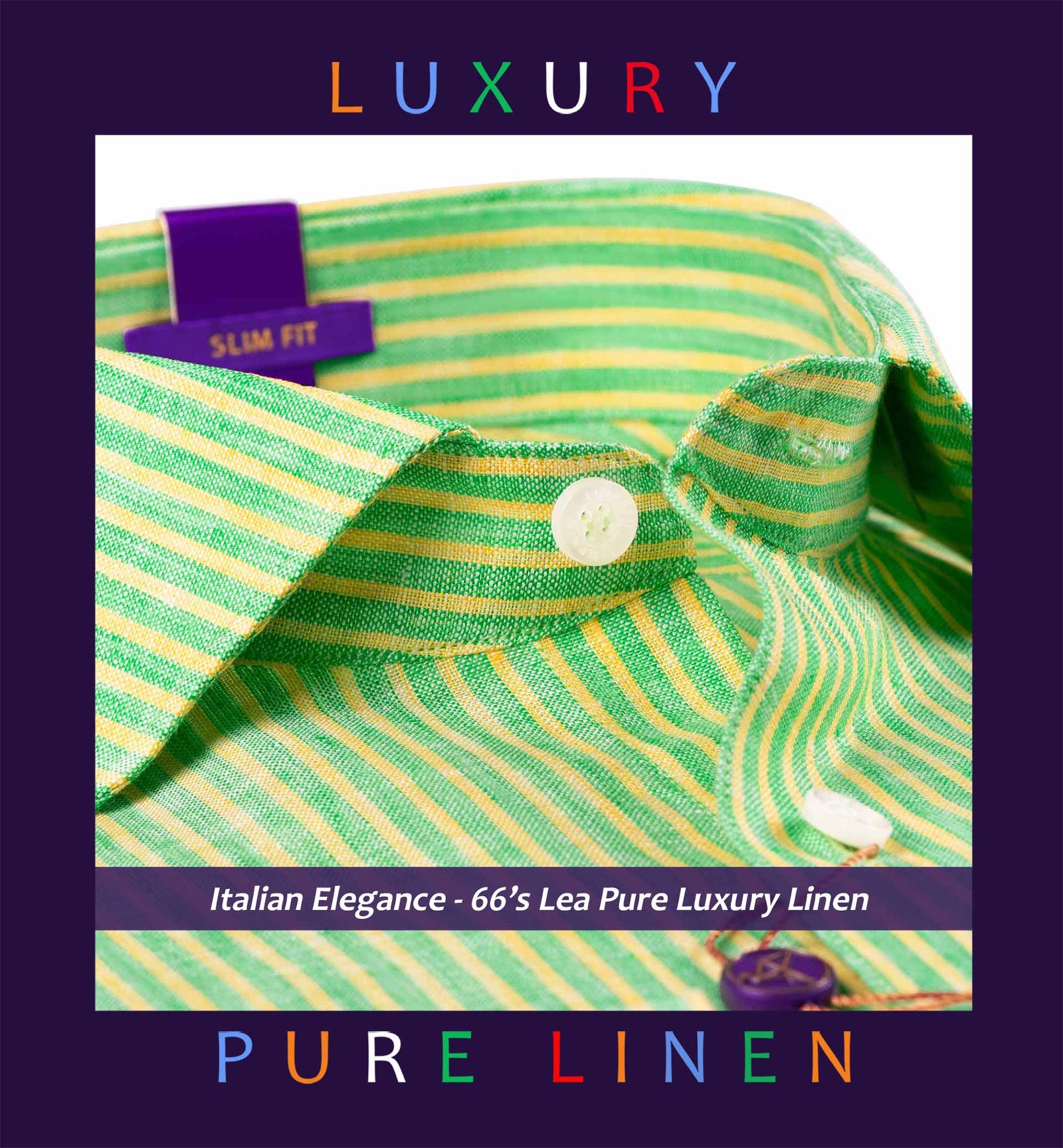 Porto- Sea Foam Green & Yellow Stripe