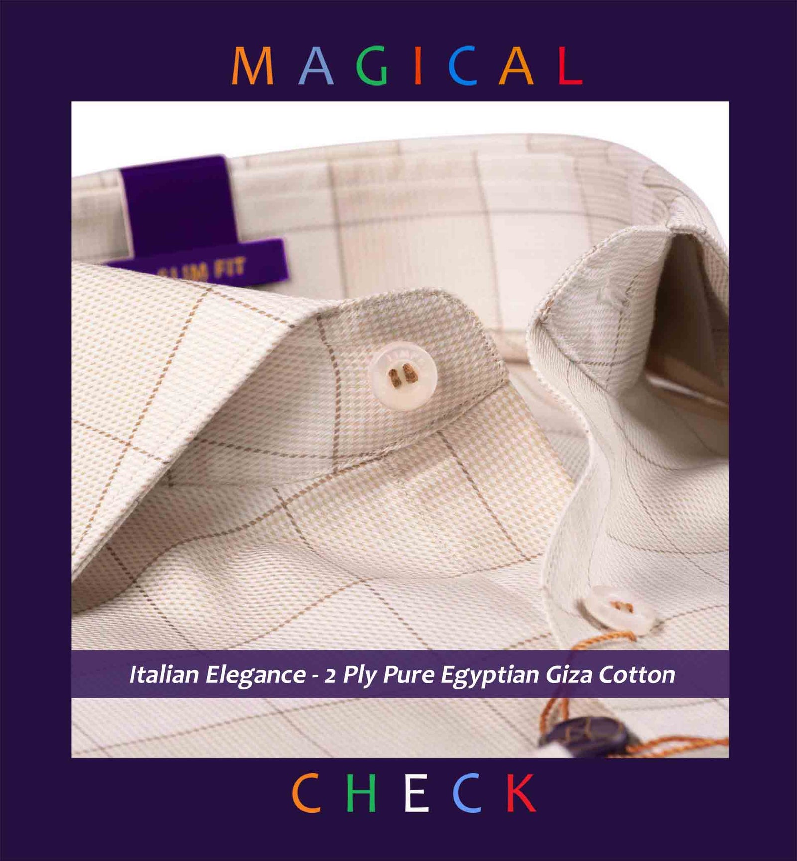 Bergamo- Beige & Brown Check