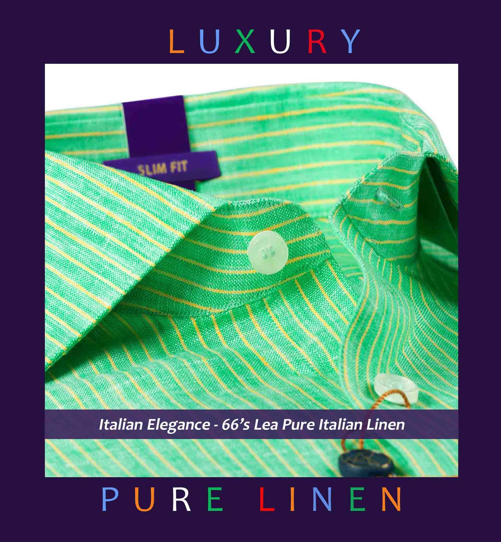 Scotia- Sea Foam Green & Yellow Stripe