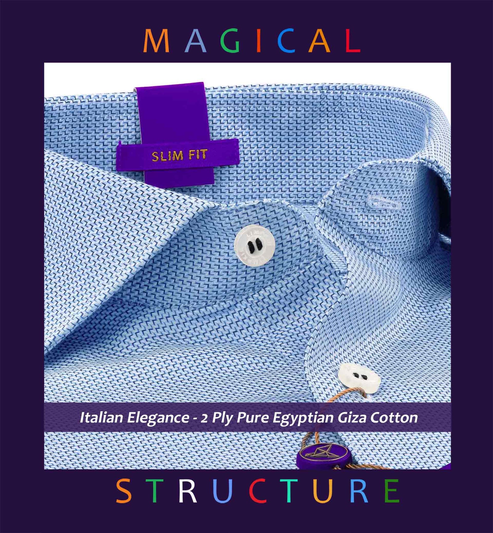 Orsha- Sky Blue & Navy Structure