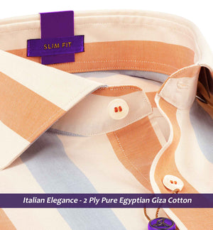 Ankara- Orange & Beige Magical Stripe