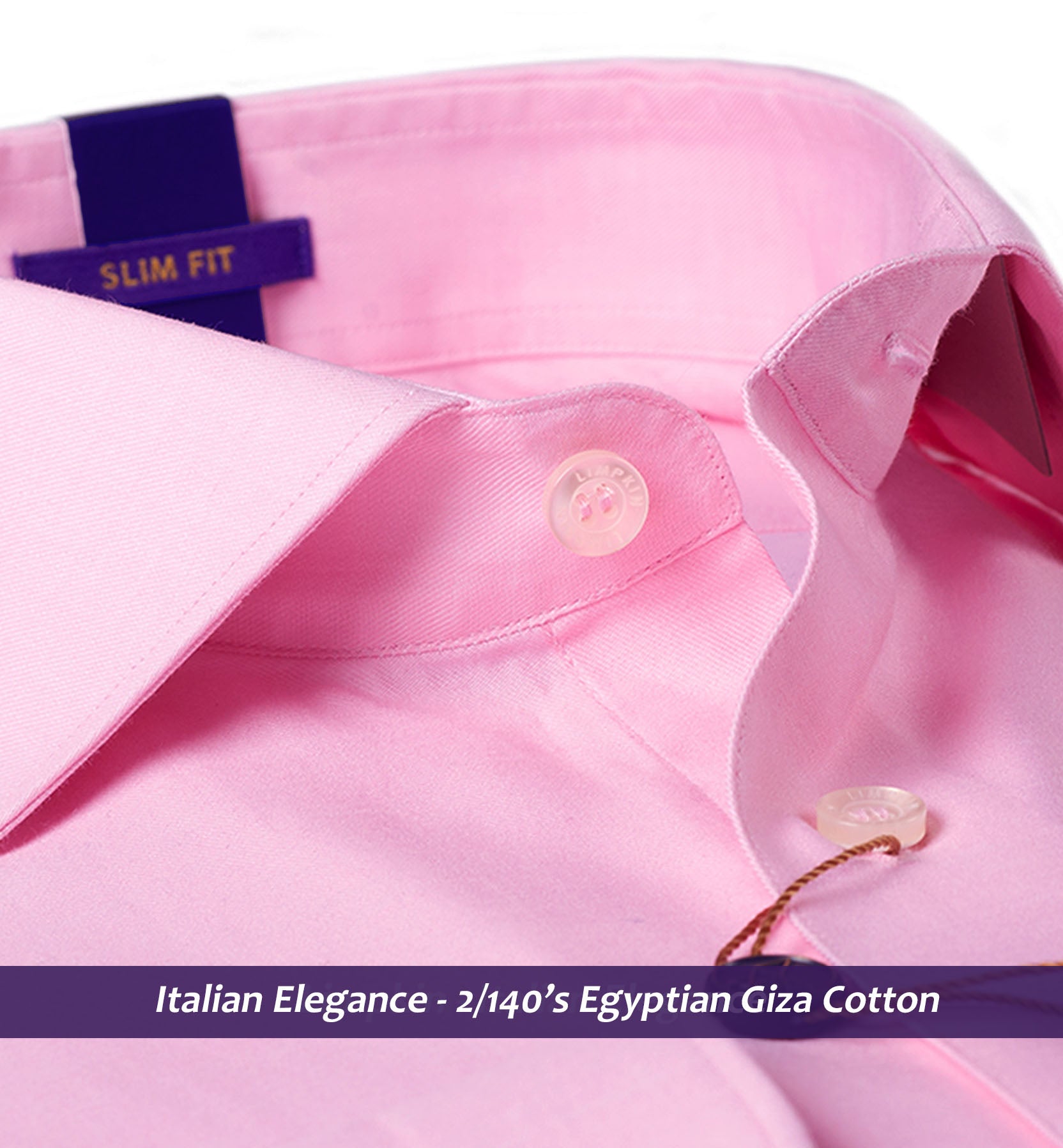 Oswego- Best Formal Pink- 2/140 Egyptian Giza Cotton