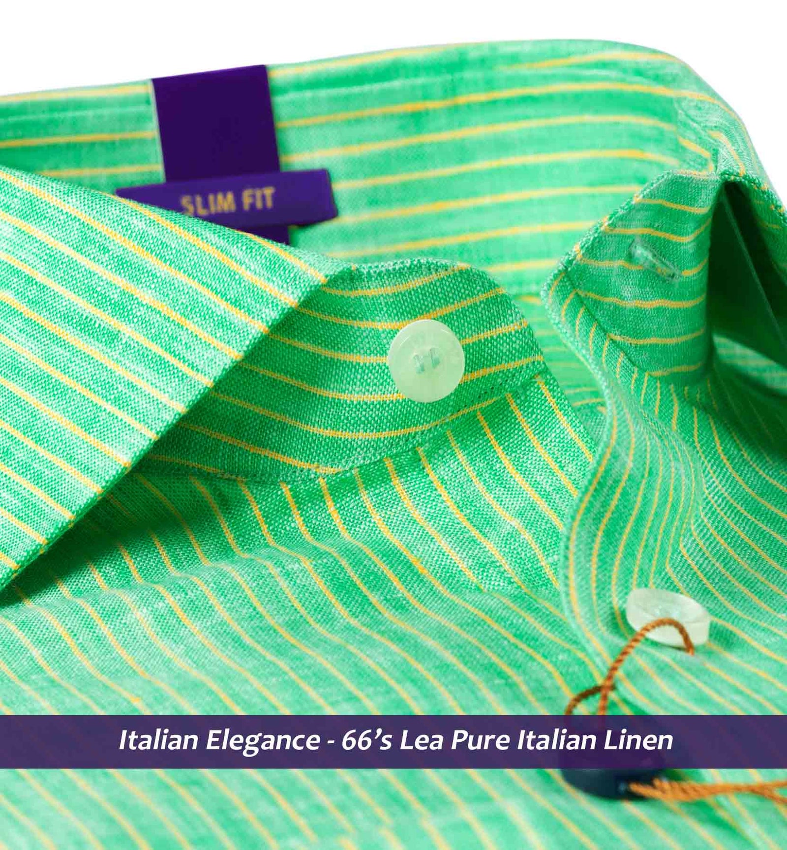 Scotia- Sea Foam Green & Yellow Stripe