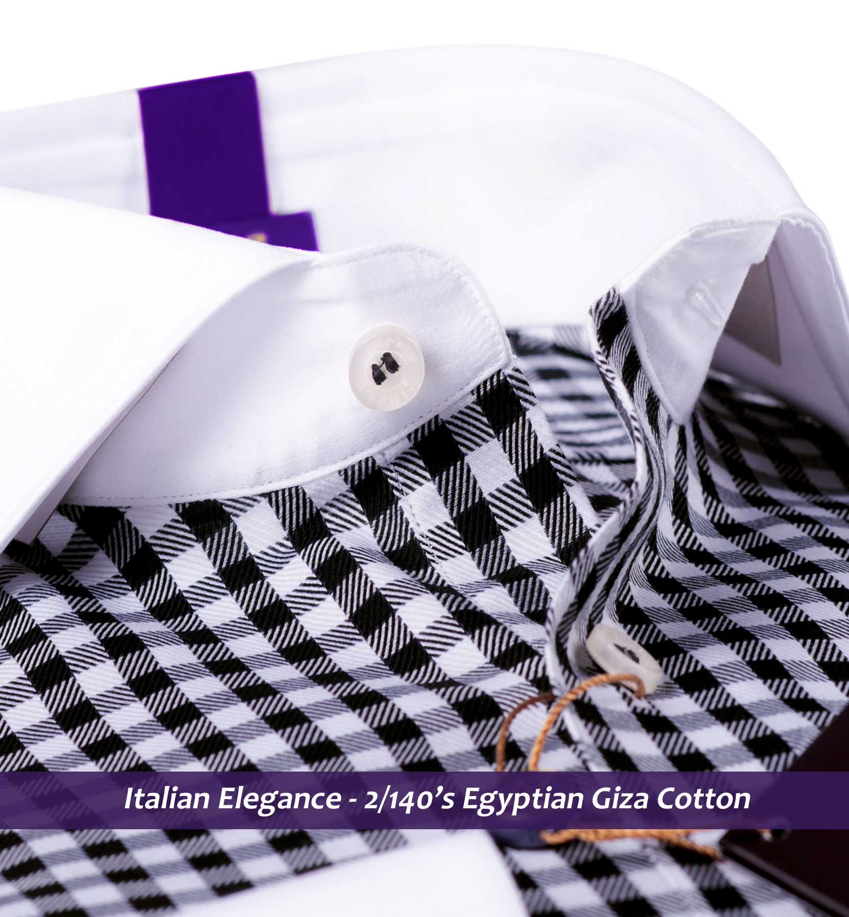 Vasco- Black & White Gingham Check