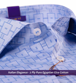 Frisco- Oxford Blue & Sky Blue Check