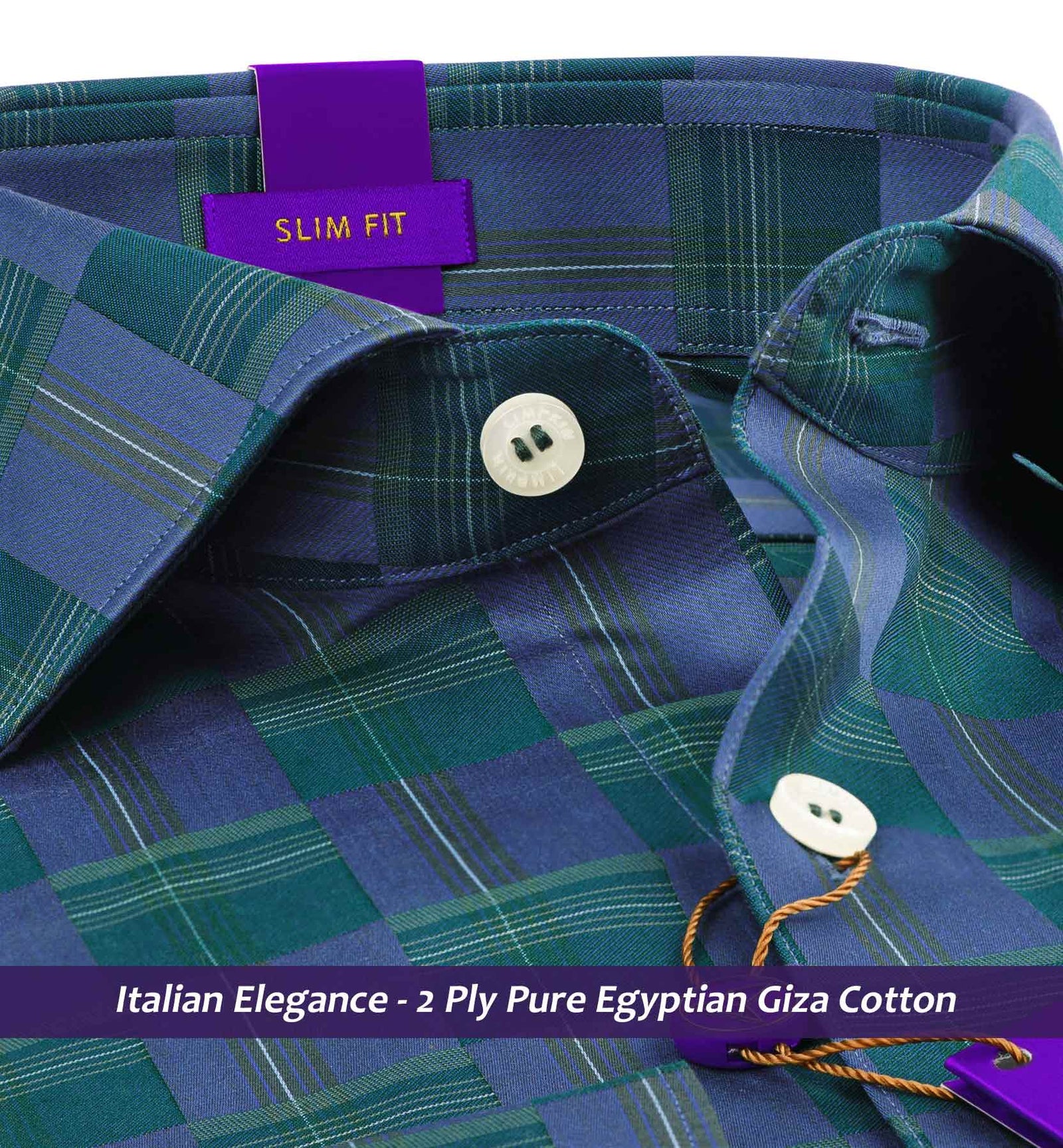 Armenia- Emerald Green & Blue Check