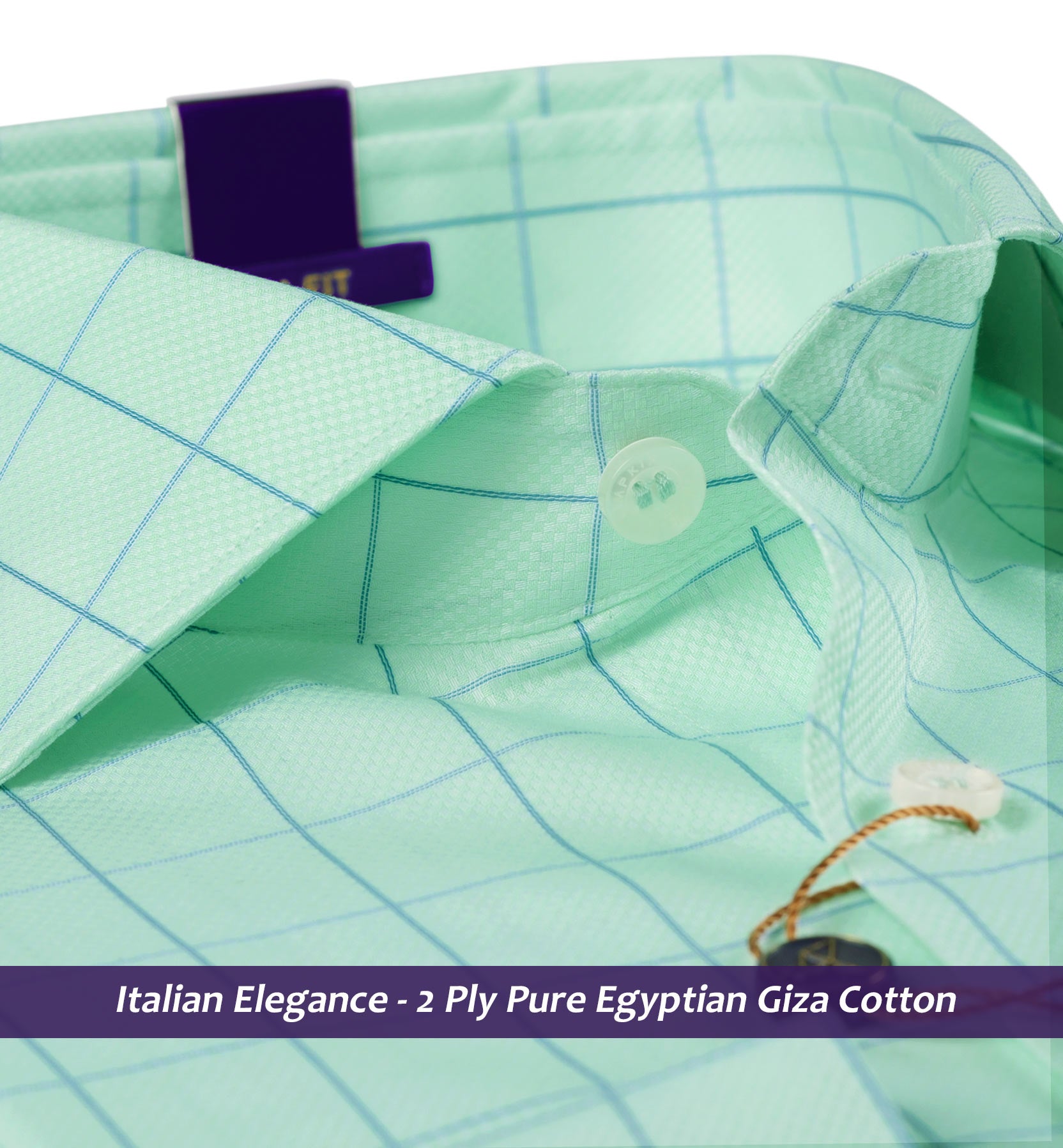 Brampton- Mint Green & Blue Magical Check