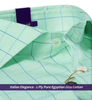 Brampton- Mint Green & Blue Magical Check