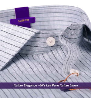 Palmdale- Steel Grey & Anchor Grey Stripe