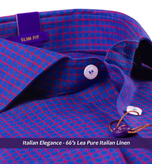 Belarus- Deep Violet & Burgundy Check