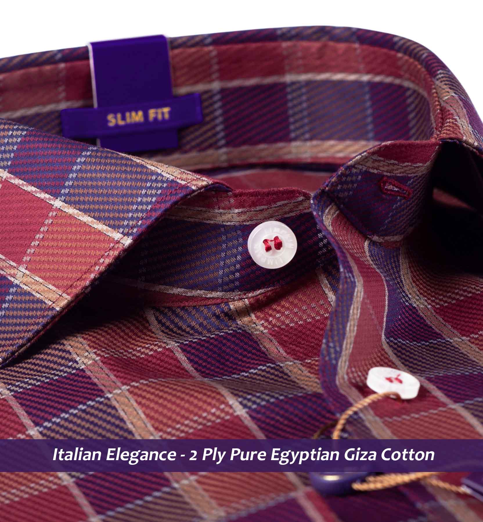 Rochdale- Burgundy & Beige Check