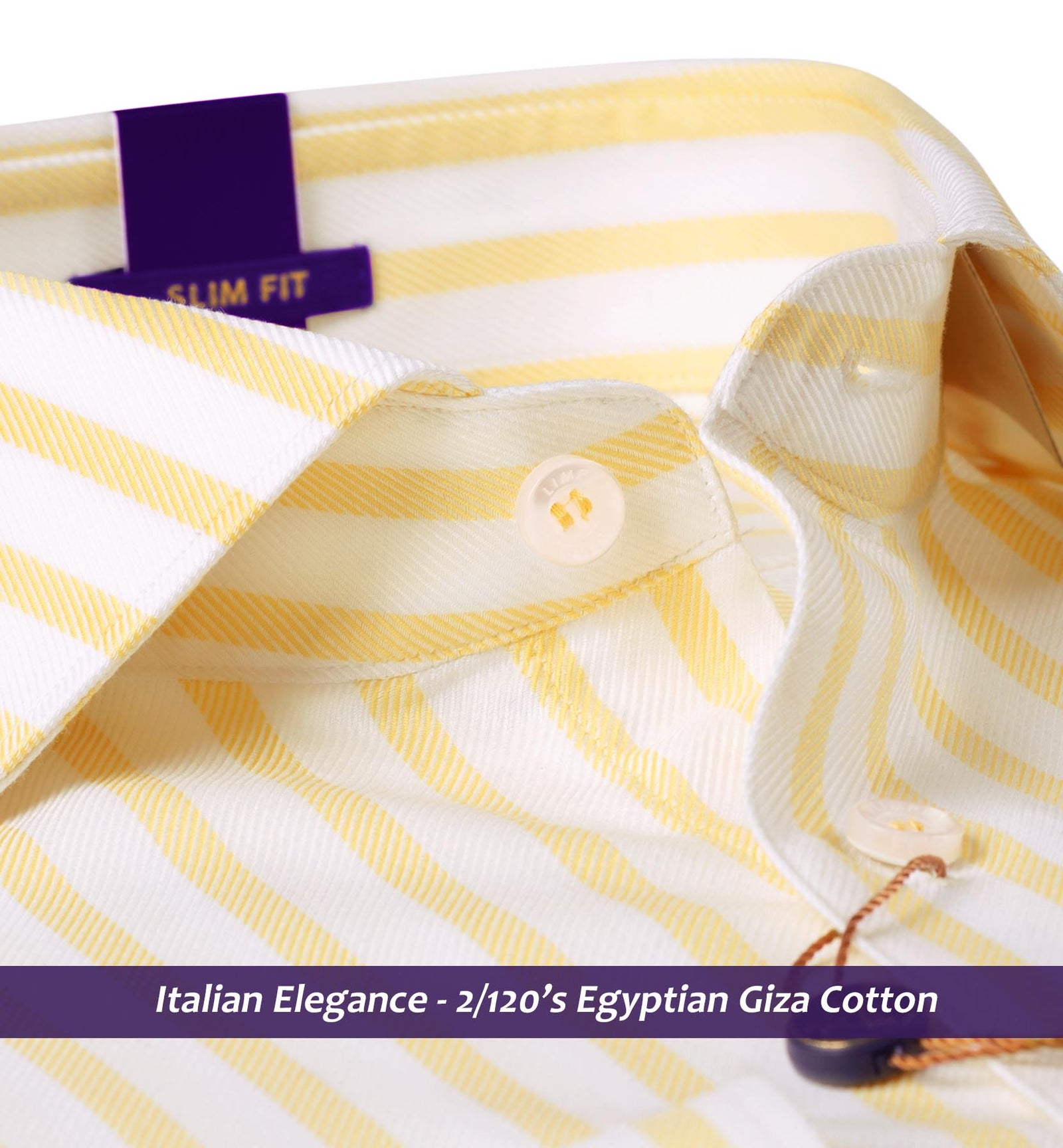 Hempstead- Daffodil Yellow & White Magical Stripe