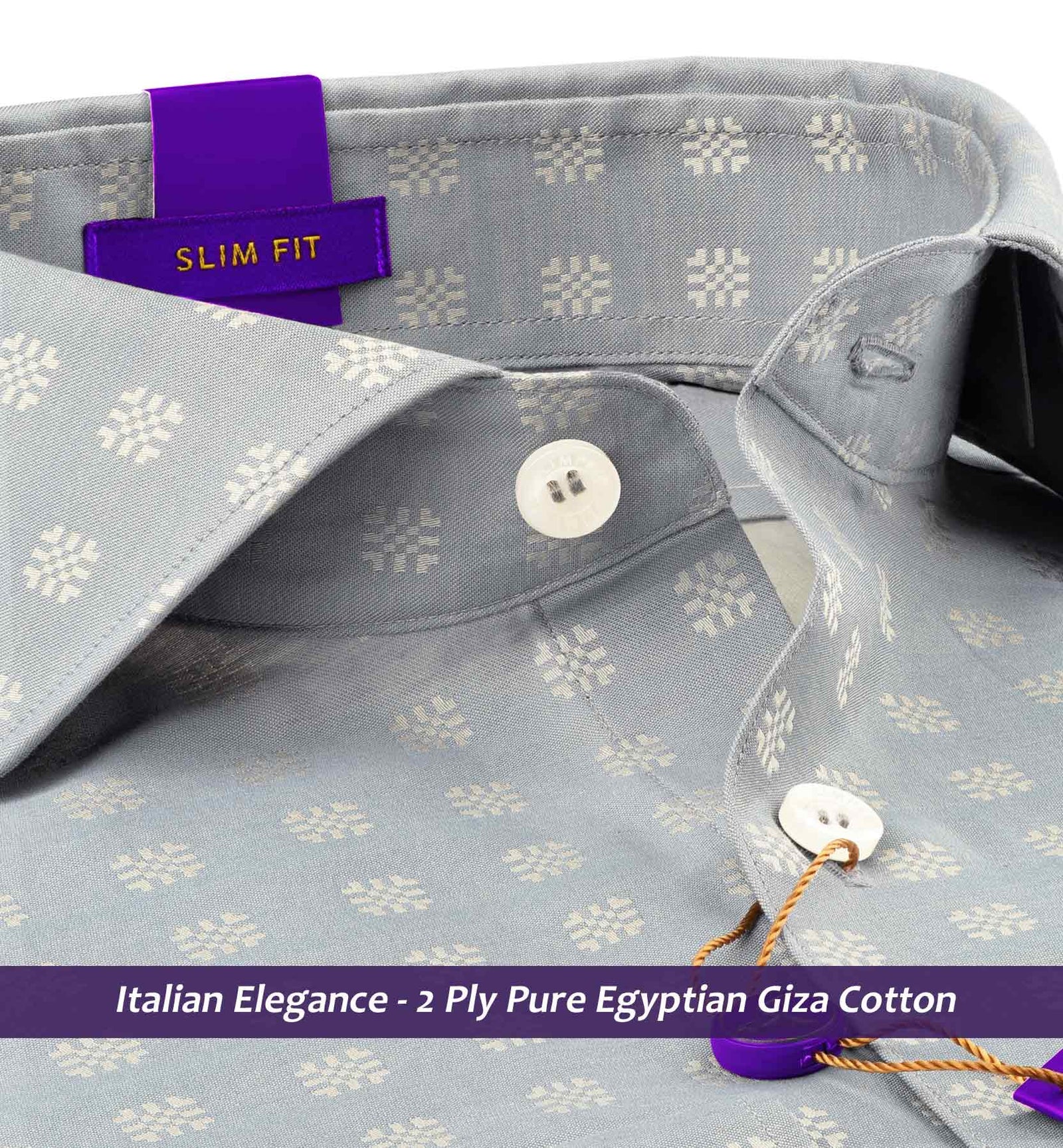 Kimberley- Flint Grey & Beige Motif