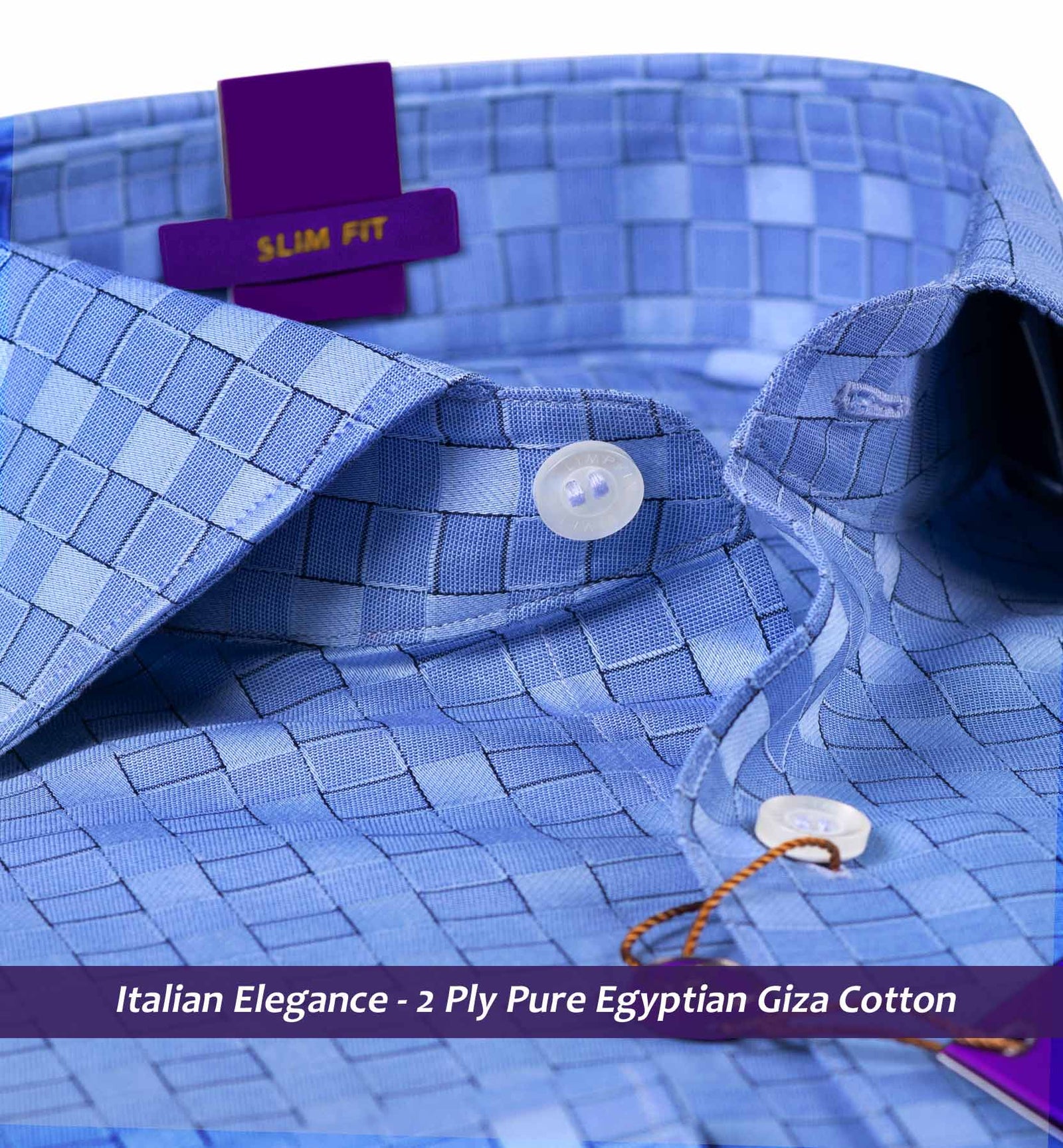 Lexington- Azure Blue Check