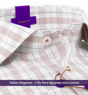 Cuenca- Mulberry Burgundy & White Check