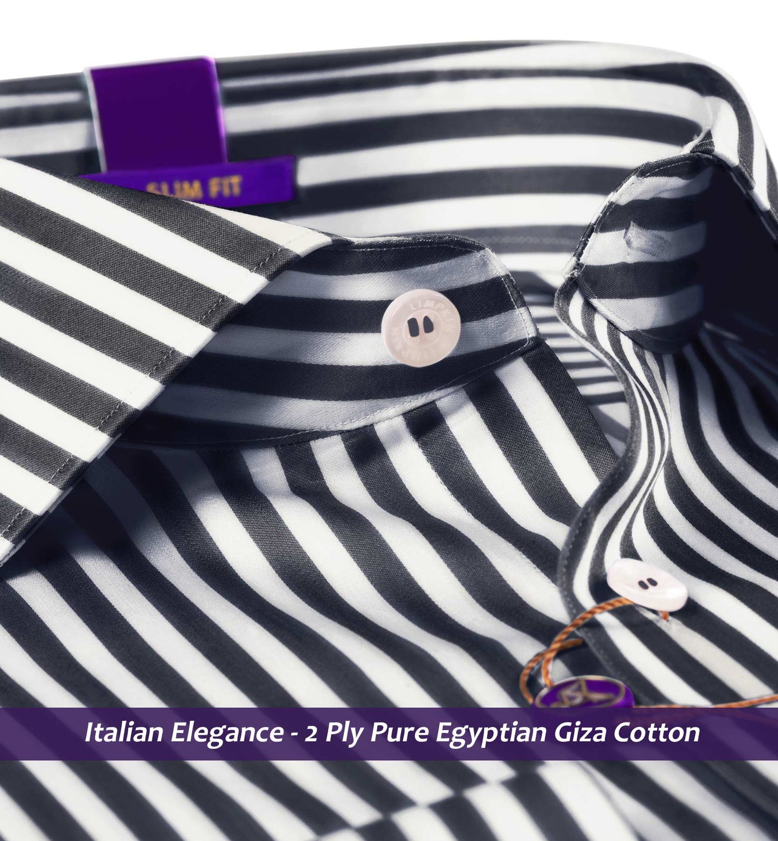 California- Black & White Stripe