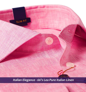 Syracuse- Rouge Pink Solid Linen