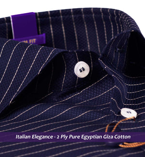 Burlington- Dark Navy & White Horizontal Stripe