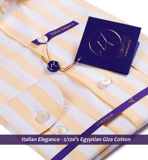 Montrouge - Daffodil Yellow & White Stripe