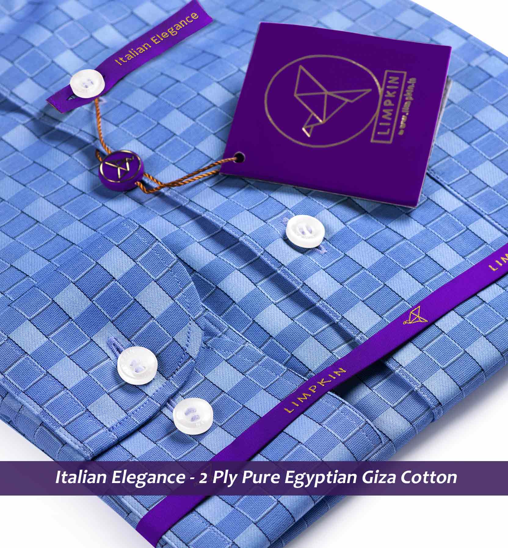 Lexington- Azure Blue Check
