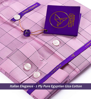 Paris- Flamingo Pink & Grey Check