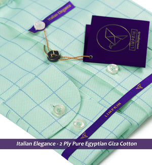 Brampton- Mint Green & Blue Magical Check