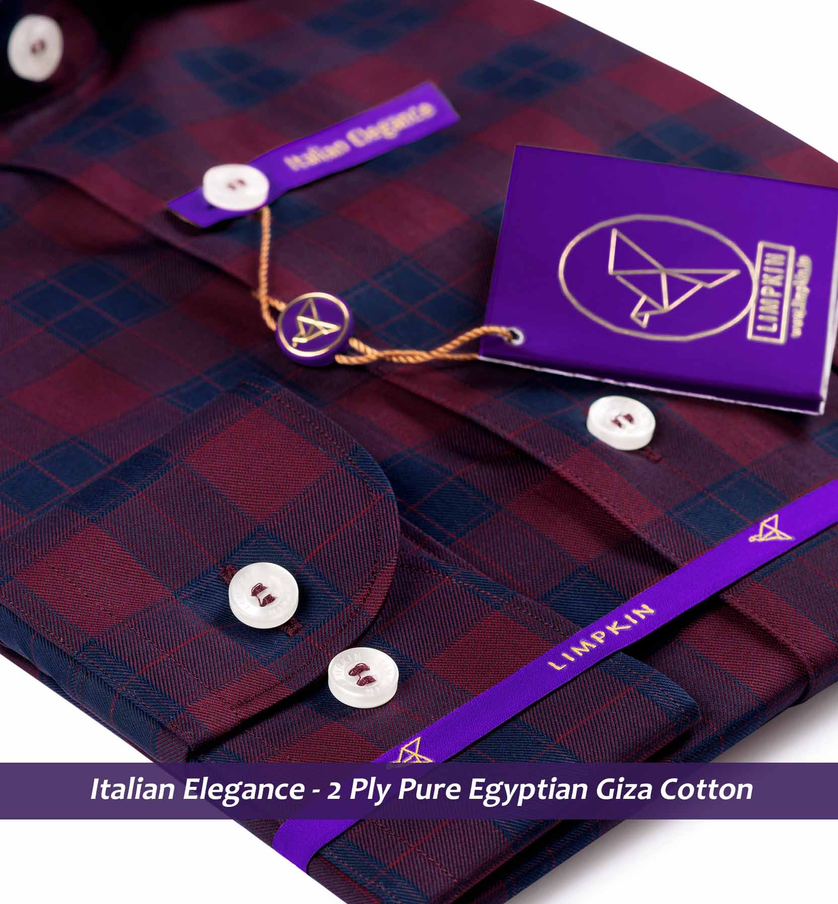 Huntington- Burgundy & Navy Magical Check