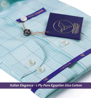 Finland- Turquoise & Navy Check