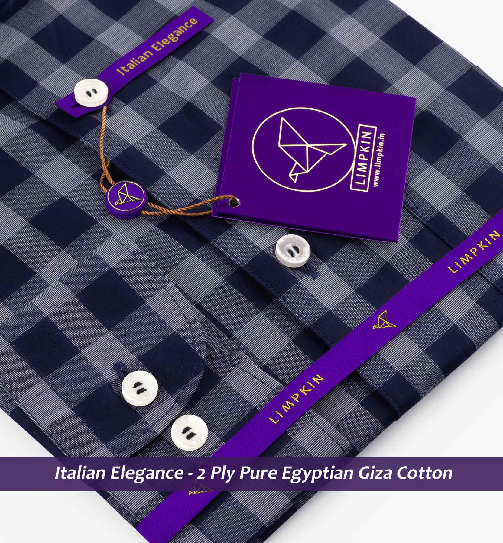 Rhodes- Navy & Grey Magical Check