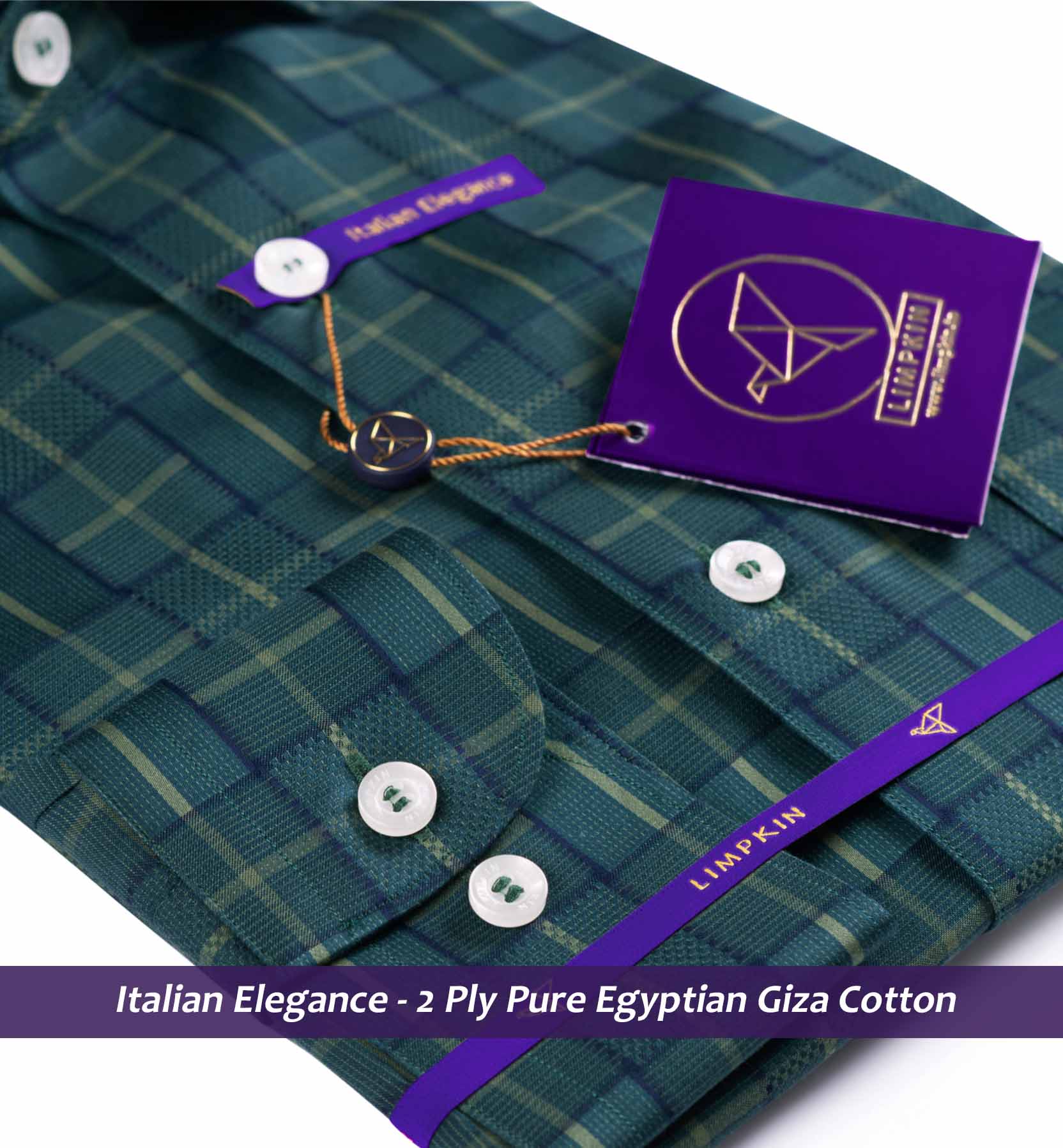 Surrey- Seaweed Green & Navy Check