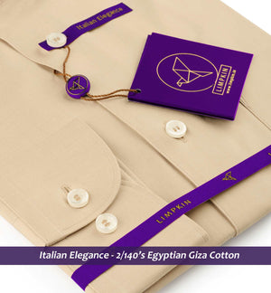 Cupertino- The Best Beige- 2/140 Egyptian Giza Cotton