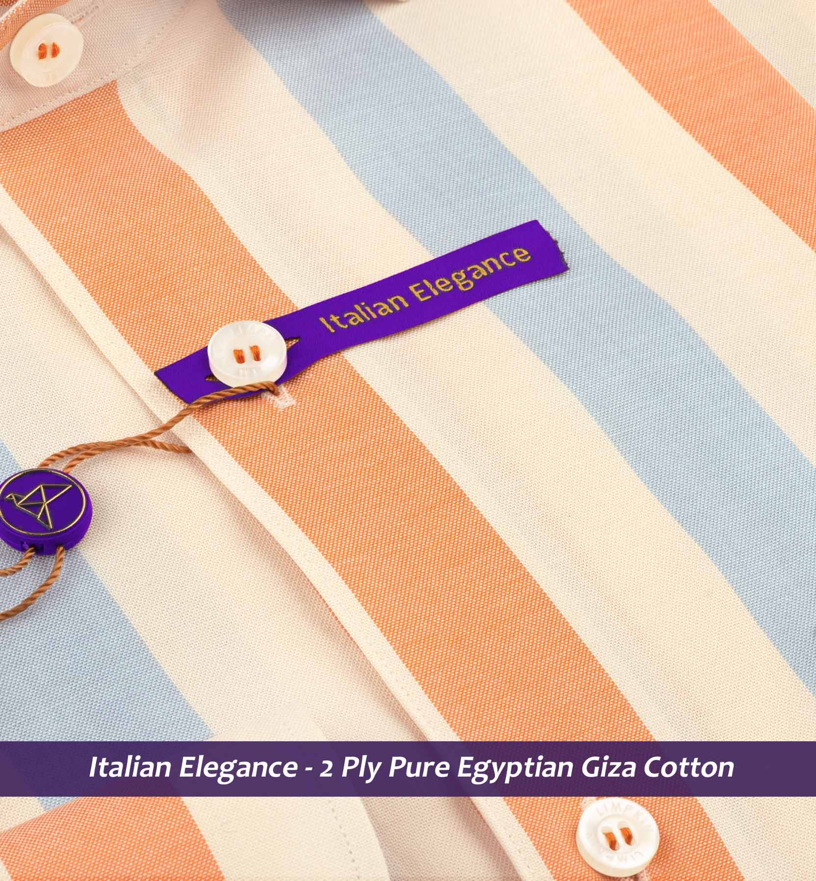 Ankara- Orange & Beige Magical Stripe