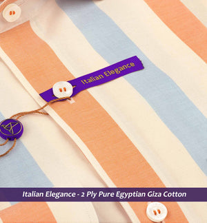 Ankara- Orange & Beige Magical Stripe