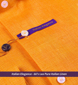 Apricot Orange Magical Structure- 66's Lea Pure Luxury Linen