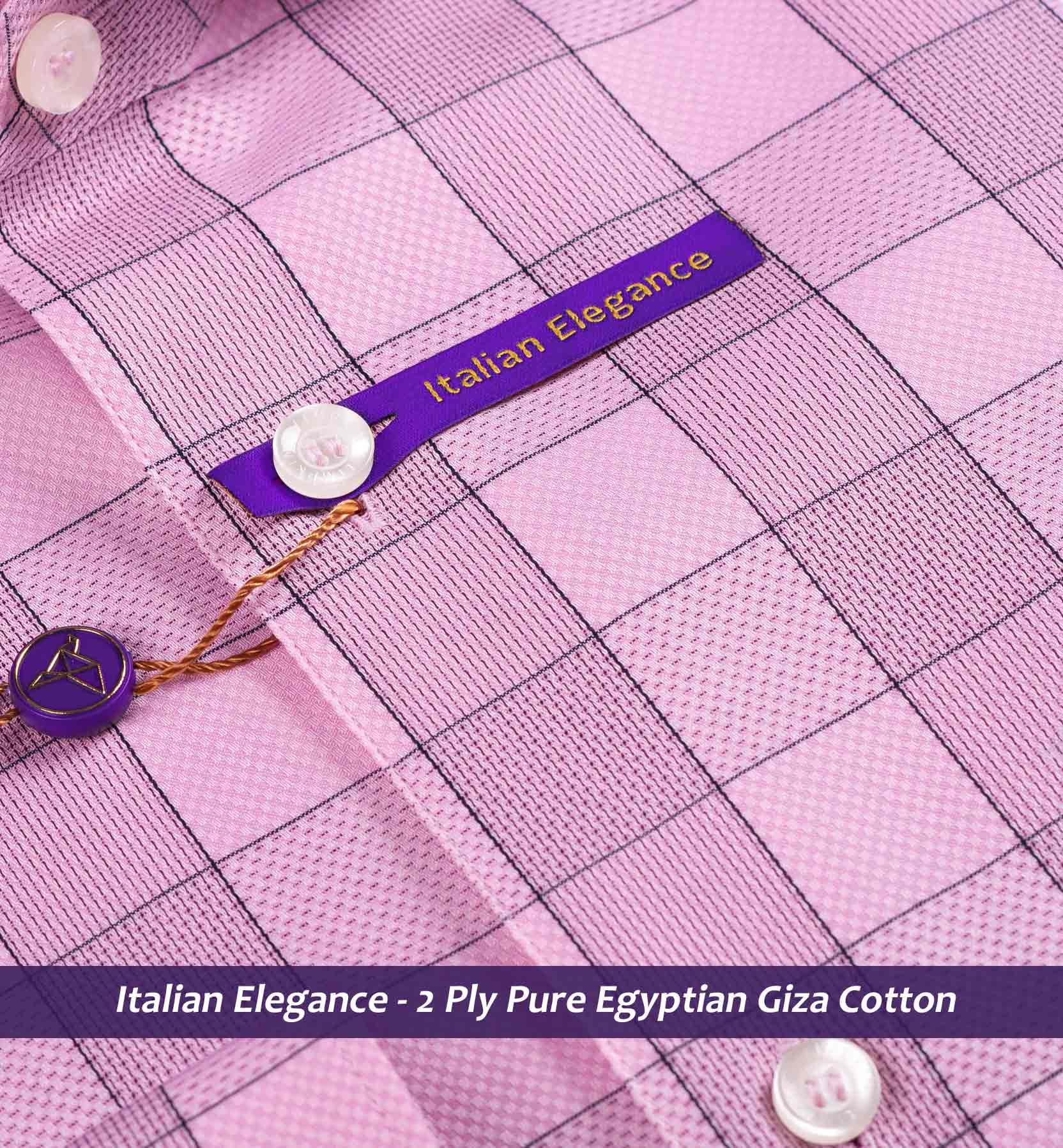 Paris- Flamingo Pink & Grey Check