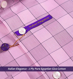Paris- Flamingo Pink & Grey Check