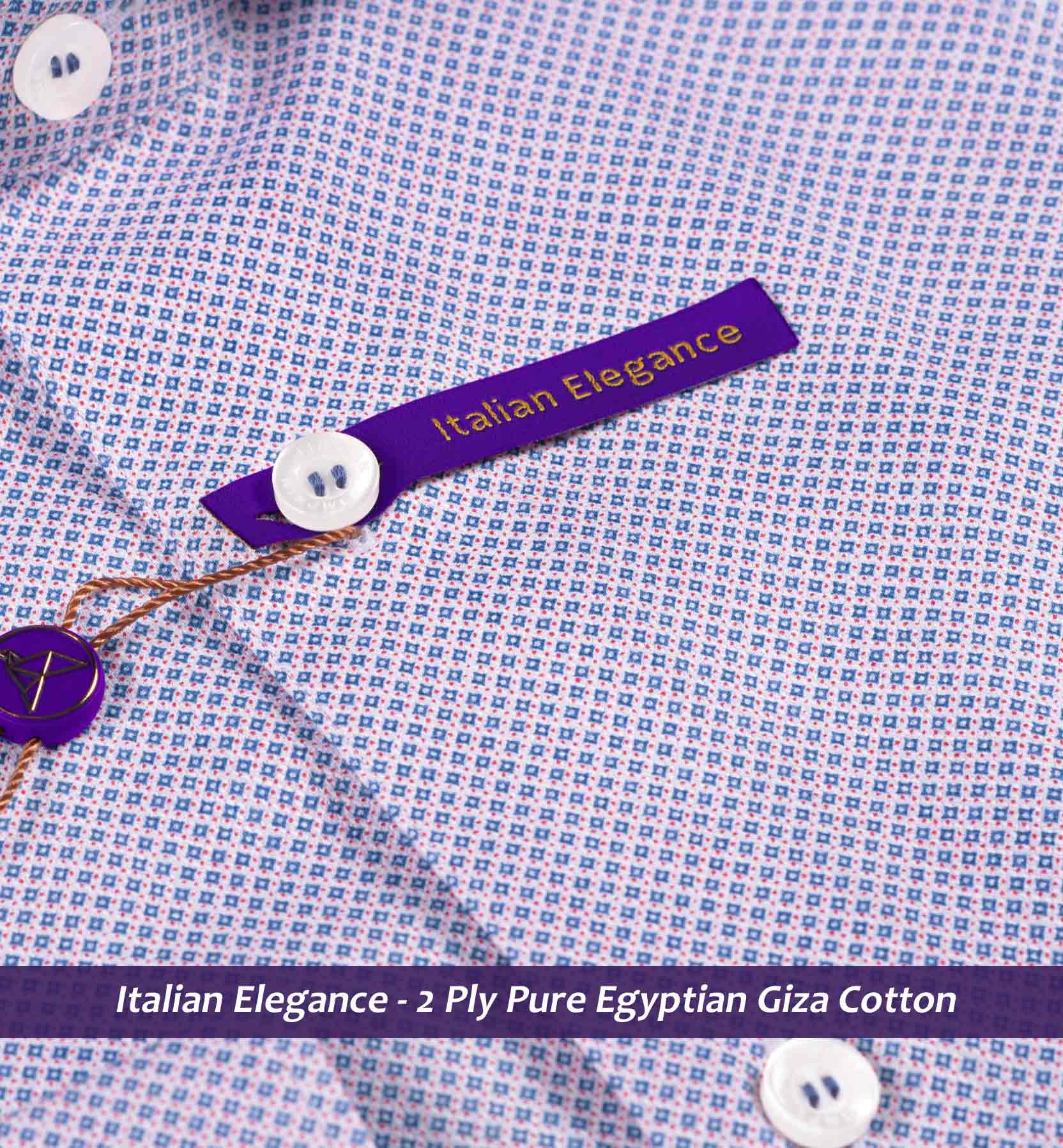 Luton- Navy & White Magical Geometric Print