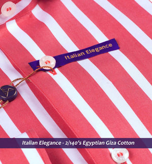 Coral Red Magical Stripe Shirt