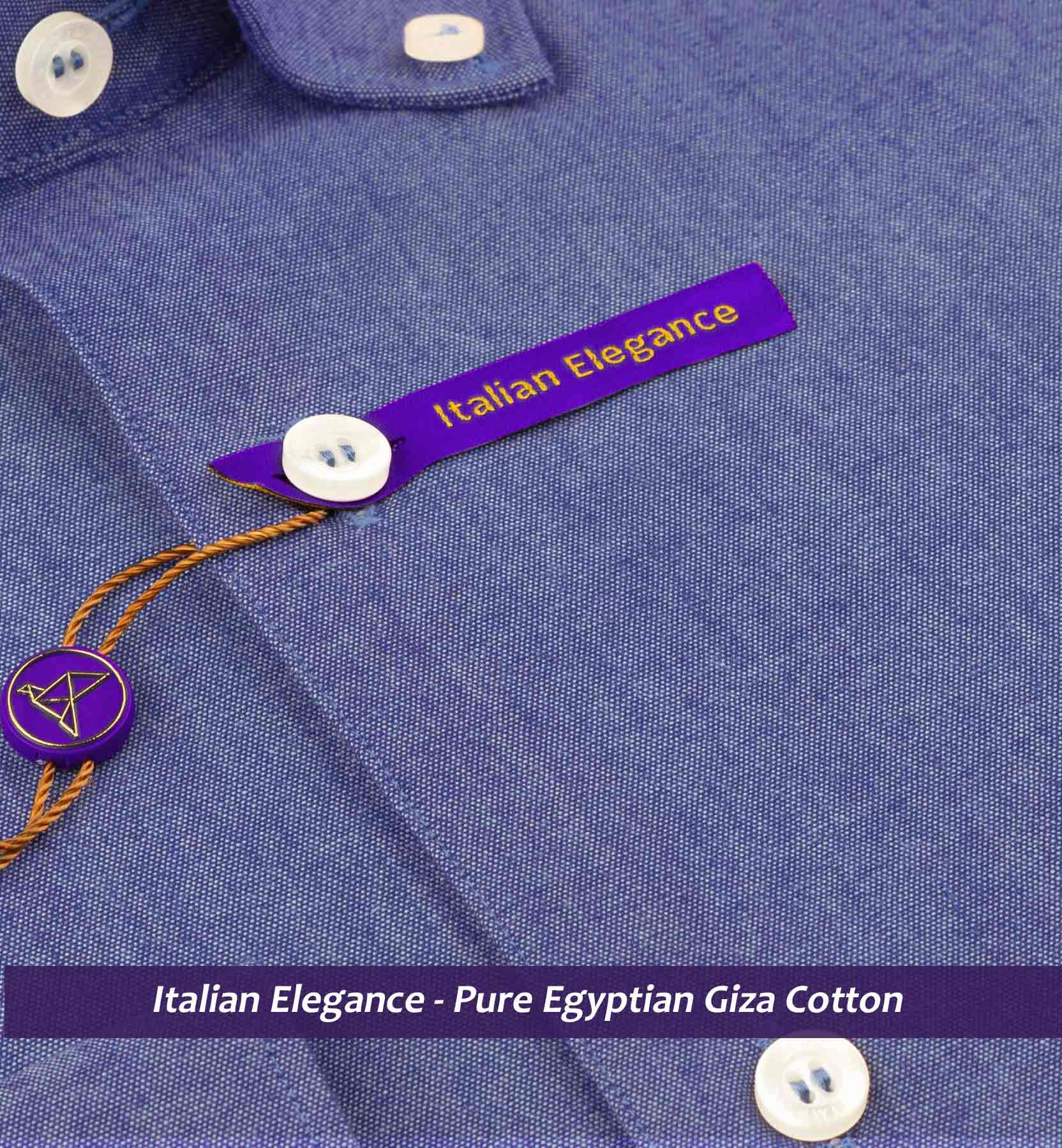 Stockport- Navy Oxford Button Down