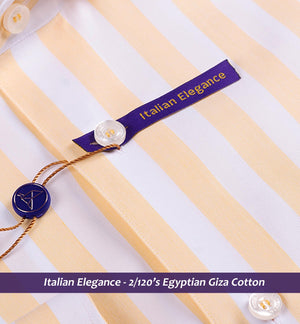 Montrouge - Daffodil Yellow & White Stripe