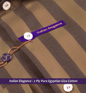 Beige & Brown Structure Stripe