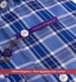PERTH- NAVY & WHITE MAGICAL CHECK
