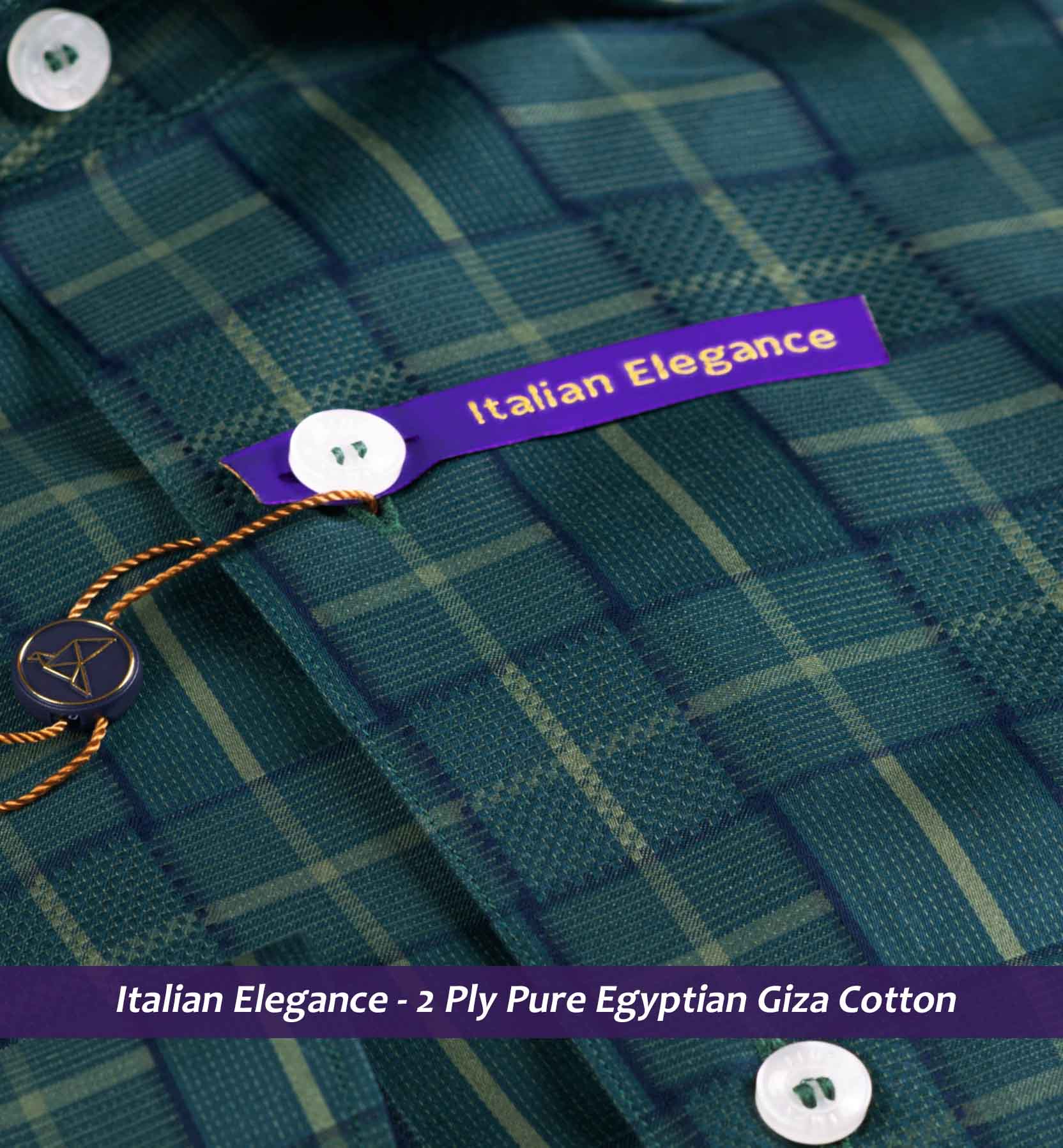 Surrey- Seaweed Green & Navy Check