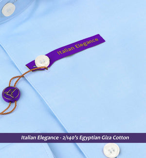 Treviso- The Best Sky Blue- 2/140 Egyptian Giza Cotton