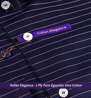 Burlington- Dark Navy & White Horizontal Stripe