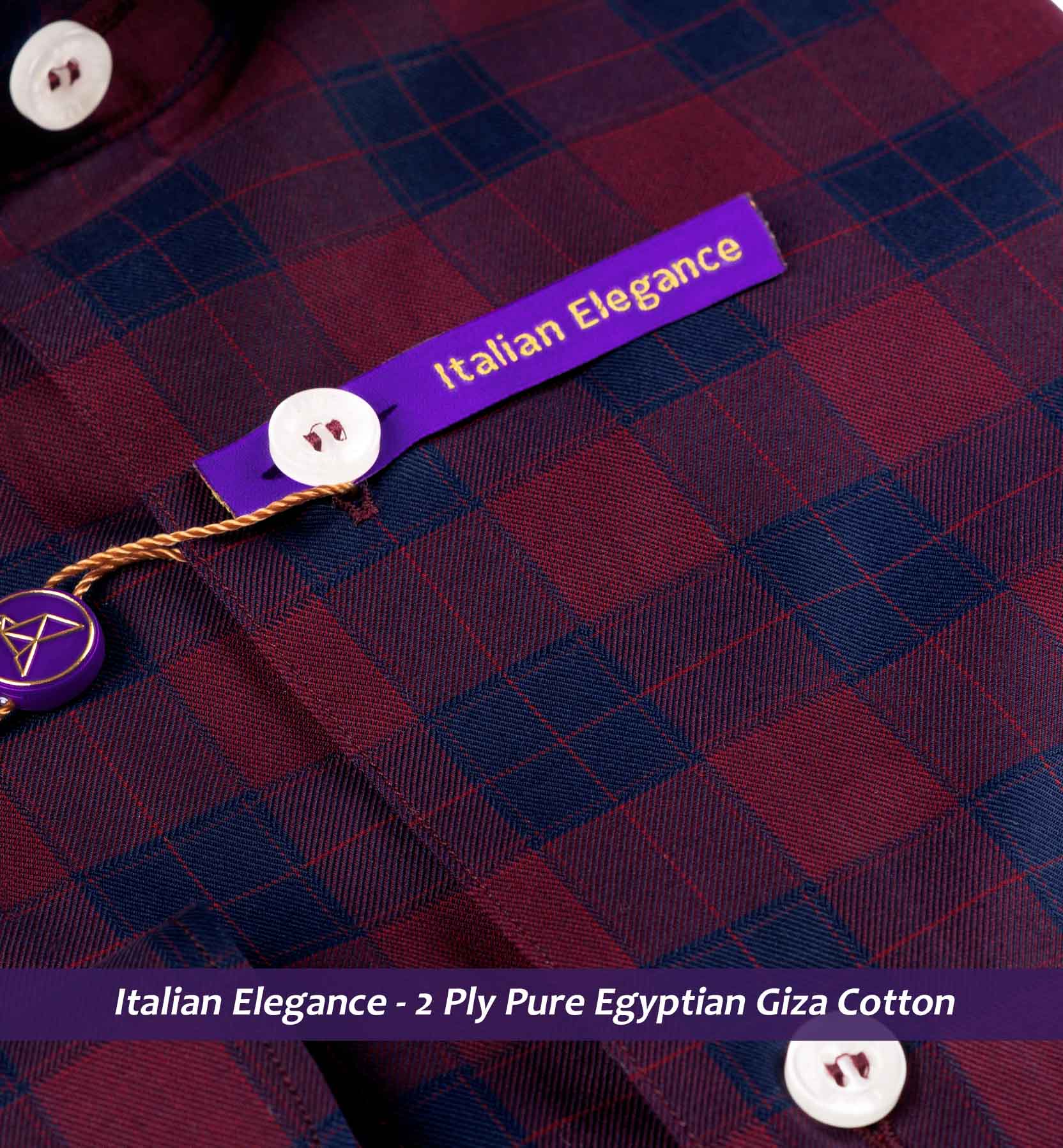 Huntington- Burgundy & Navy Magical Check