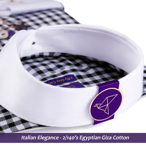 Vasco- Black & White Gingham Check