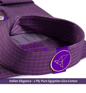 Charleston- Grape Purple & White Magical Check